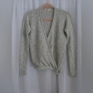 Wrap Front Sweater Small